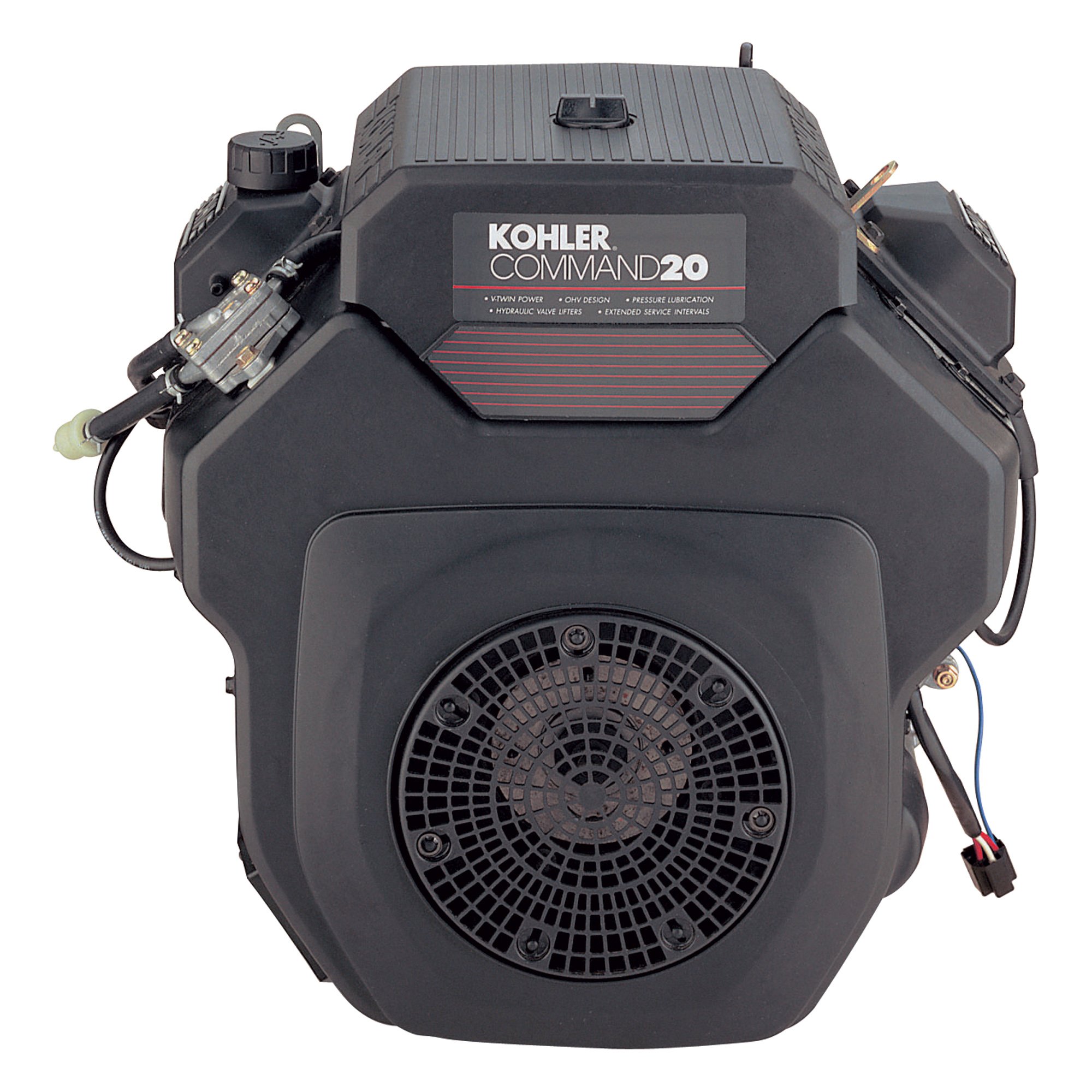 Kohler Command V-Twin Horizontal Engine with Electric Start — 20 HP, 1 7/16in. x 4.45in. Shaft, Model# CH20S-6450